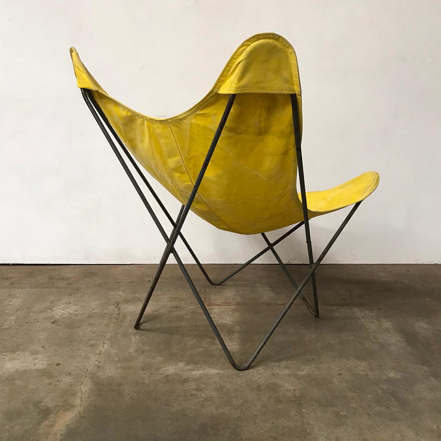 yellow butterfly chair