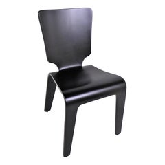 1947 Mid Century Black Lacquered Thaden-Jordan Side Chair