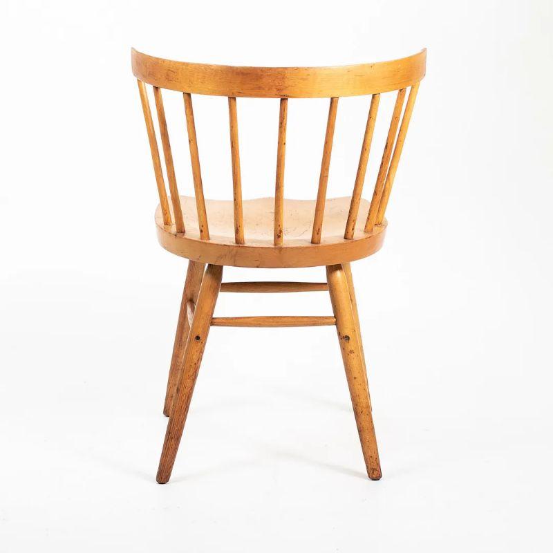 American 1947 Pair of George Nakashima for Knoll N19 Straight Chairs in Natural Birch For Sale
