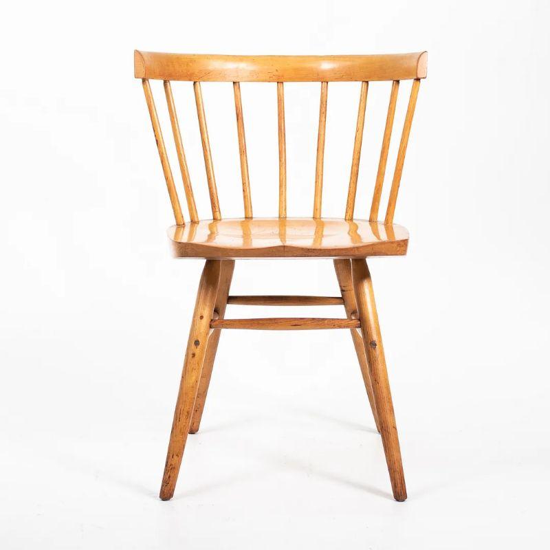 Mid-20th Century 1947 Pair of George Nakashima for Knoll N19 Straight Chairs in Natural Birch For Sale