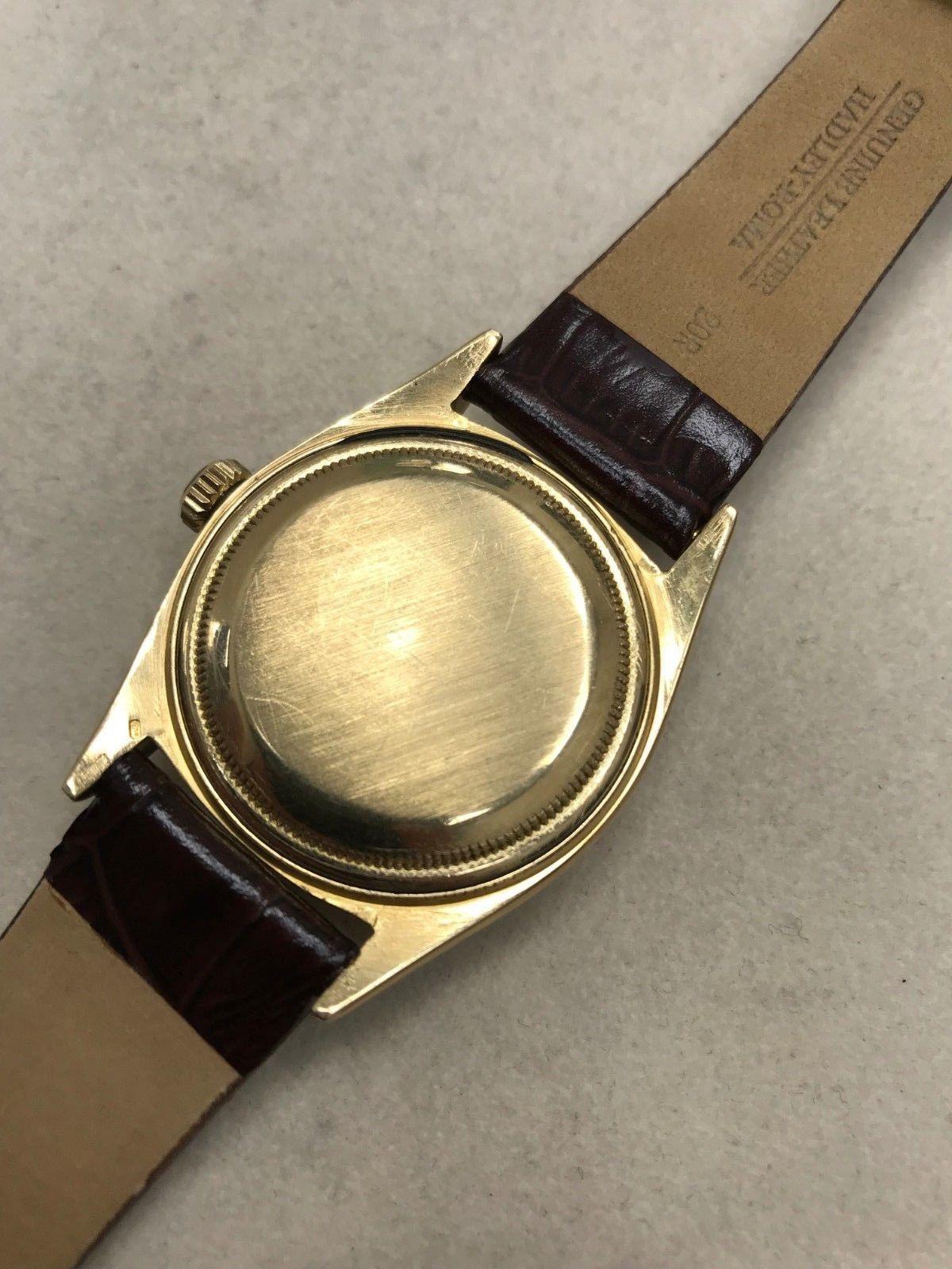 1959 Rare Vintage Rolex President Day Date 6611 Diamond Dial 18 Karat Gold In Good Condition For Sale In San Diego, CA
