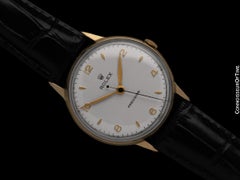 1947 Rolex Precision Vintage Mens "Jumbo" Watch - 14K Gold & Stainless Steel