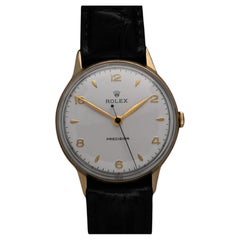 1947 Rolex Precision Vintage Mens "Jumbo" Watch - 14K Gold & Stainless Steel