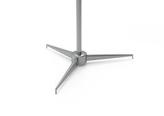 21st Century Triennale Floor Lamp, chrome&light blue, Angelo Lelii, Italy, CE