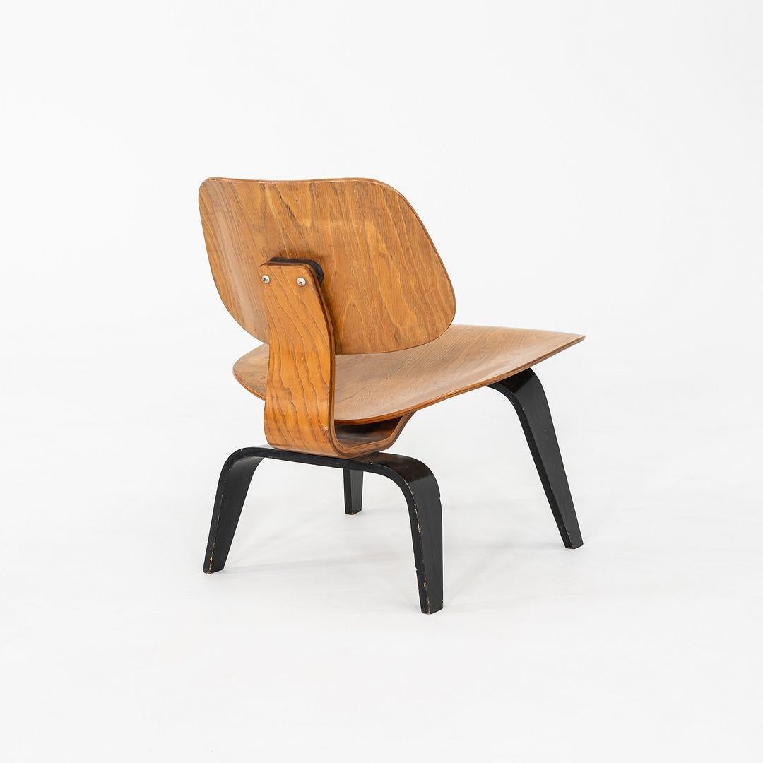1948 Silla Eames LCW Lounge de fresno con patas ebonizadas de Evans / Herman Miller Estadounidense en venta