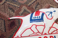 1948 Elephant License Plate Topper "Let's Go Places"