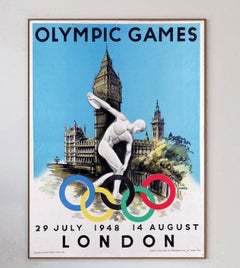 Giochi Olimpici di Londra del 1948 - Poster d'epoca originale di Walter Herz