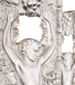 1948 Marc Lalique - Chandelier Ceiling Fixture Faunes Glass