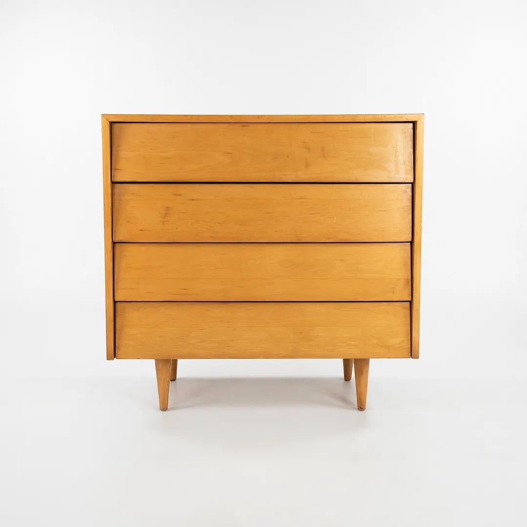 1948 Pair of Florence Knoll Associates No. 126 Louvered Dressers/Chests in Maple In Good Condition For Sale In Philadelphia, PA