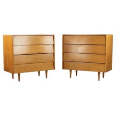 1948 Pair of Florence Knoll Associates No. 126 Louvered Dressers/Chests in Maple