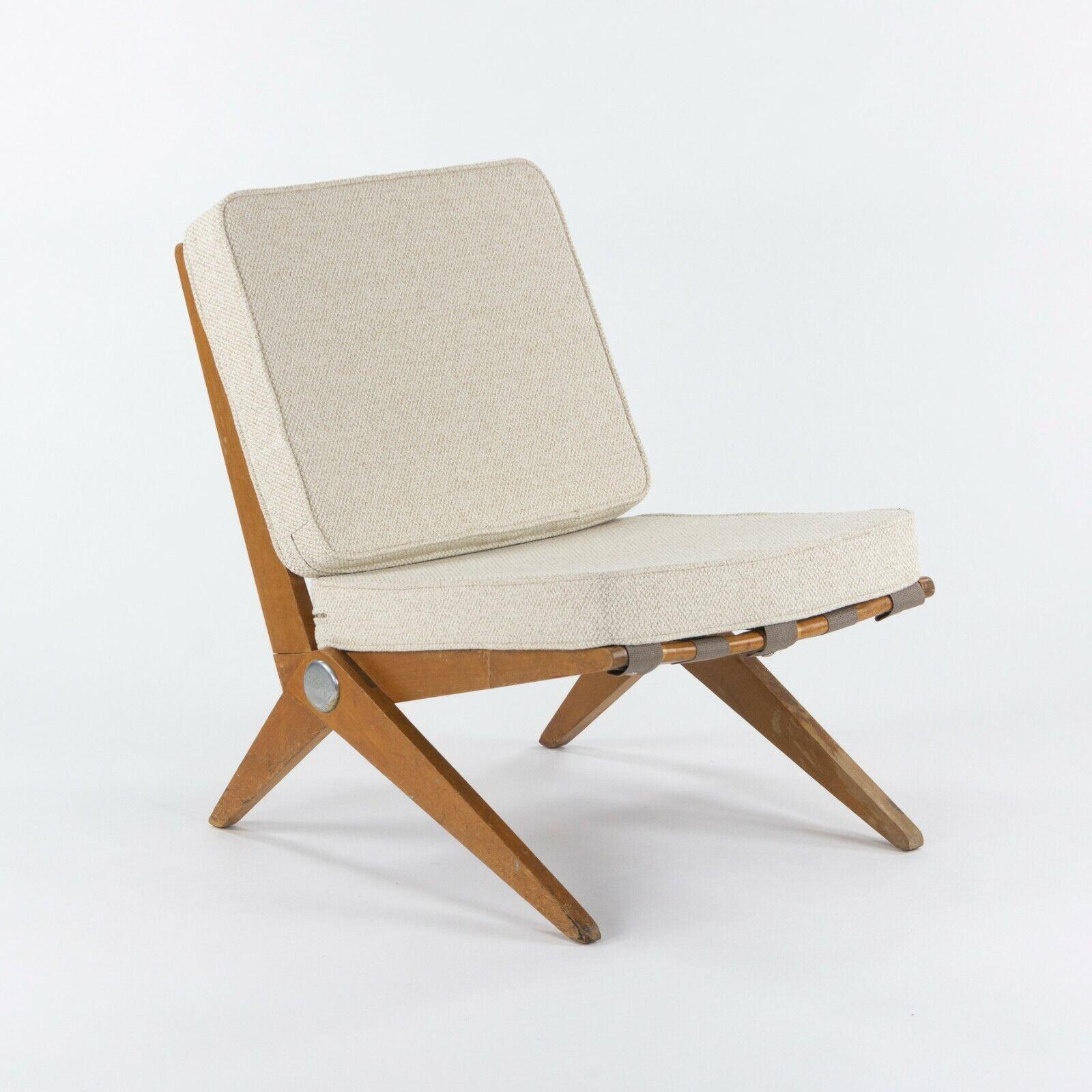 1948 Ein Paar Pierre Jeanneret für Knoll Associates Nr. 92 Scherenstühle (amerikanisch) im Angebot