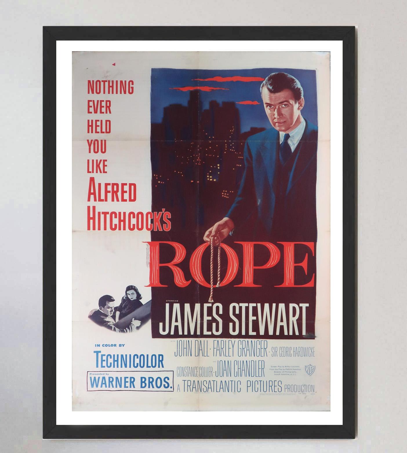 1948 Rope Original Vintage Poster im Zustand „Gut“ im Angebot in Winchester, GB
