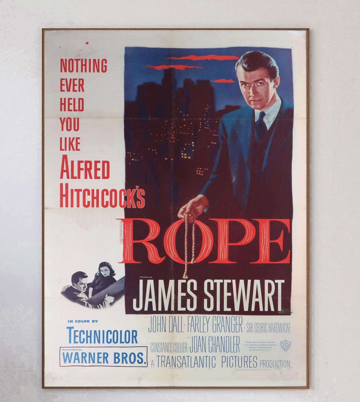 1948 Rope Original Vintage Poster (Mitte des 20. Jahrhunderts) im Angebot