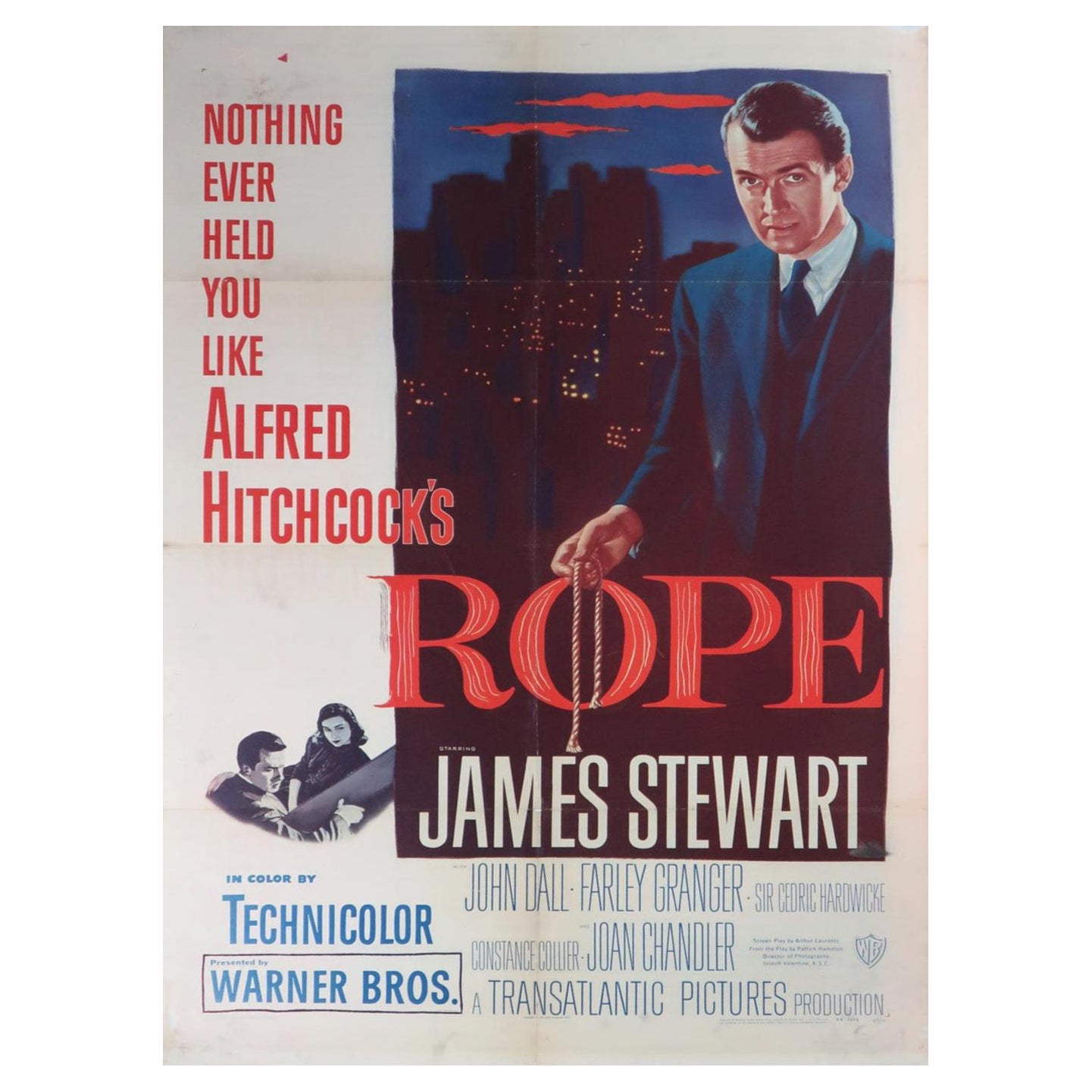 1948 Rope Original Vintage Poster im Angebot