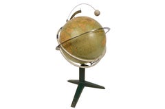 1948er Jahre Paravia Mailand Tellurium-Terrestrial-Kugel Antikes Astronomisches Instrument