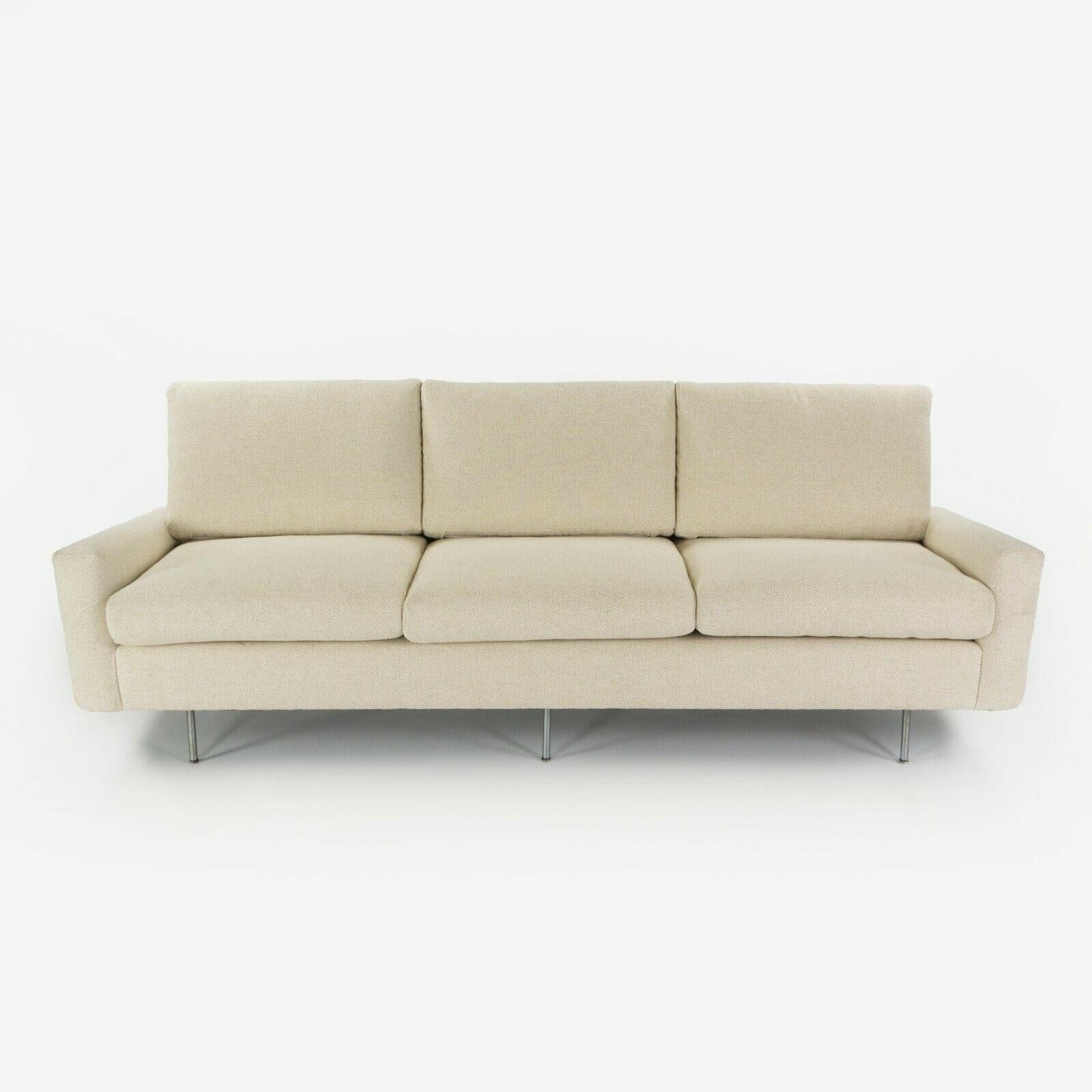 1949 Florence Knoll Associates 26 BC Upholstered 3-Seater Sofa New Upholstery
