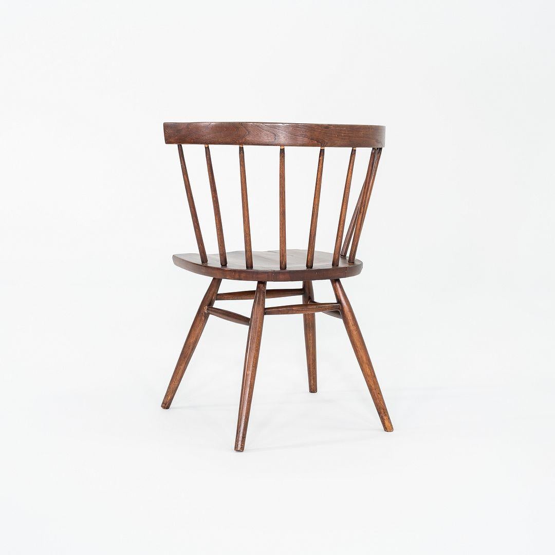 1949 George Nakashima pour N19 Chaise droite Knoll en noyer en vente 3