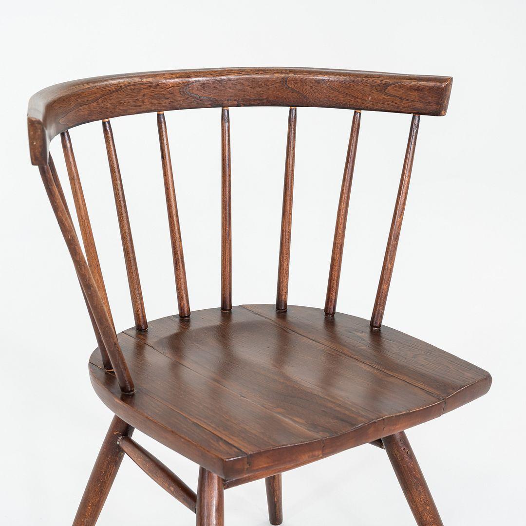 1949 George Nakashima pour N19 Chaise droite Knoll en noyer en vente 4