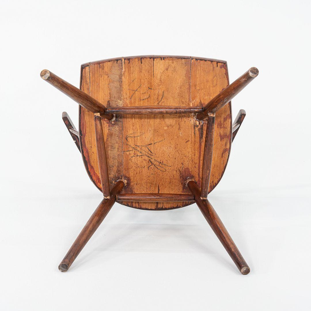 1949 George Nakashima pour N19 Chaise droite Knoll en noyer en vente 5