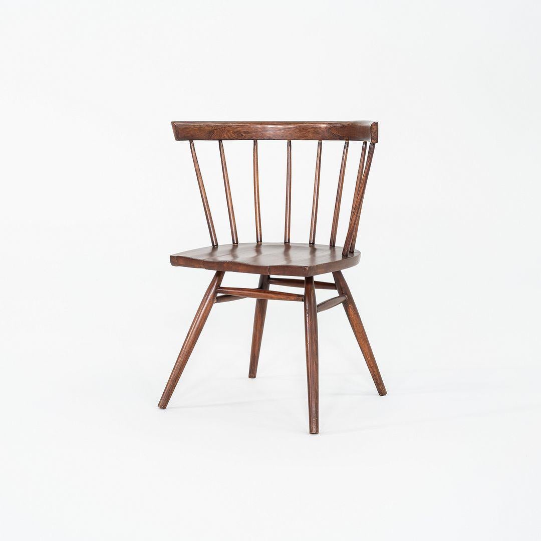 Moderne 1949 George Nakashima pour N19 Chaise droite Knoll en noyer en vente