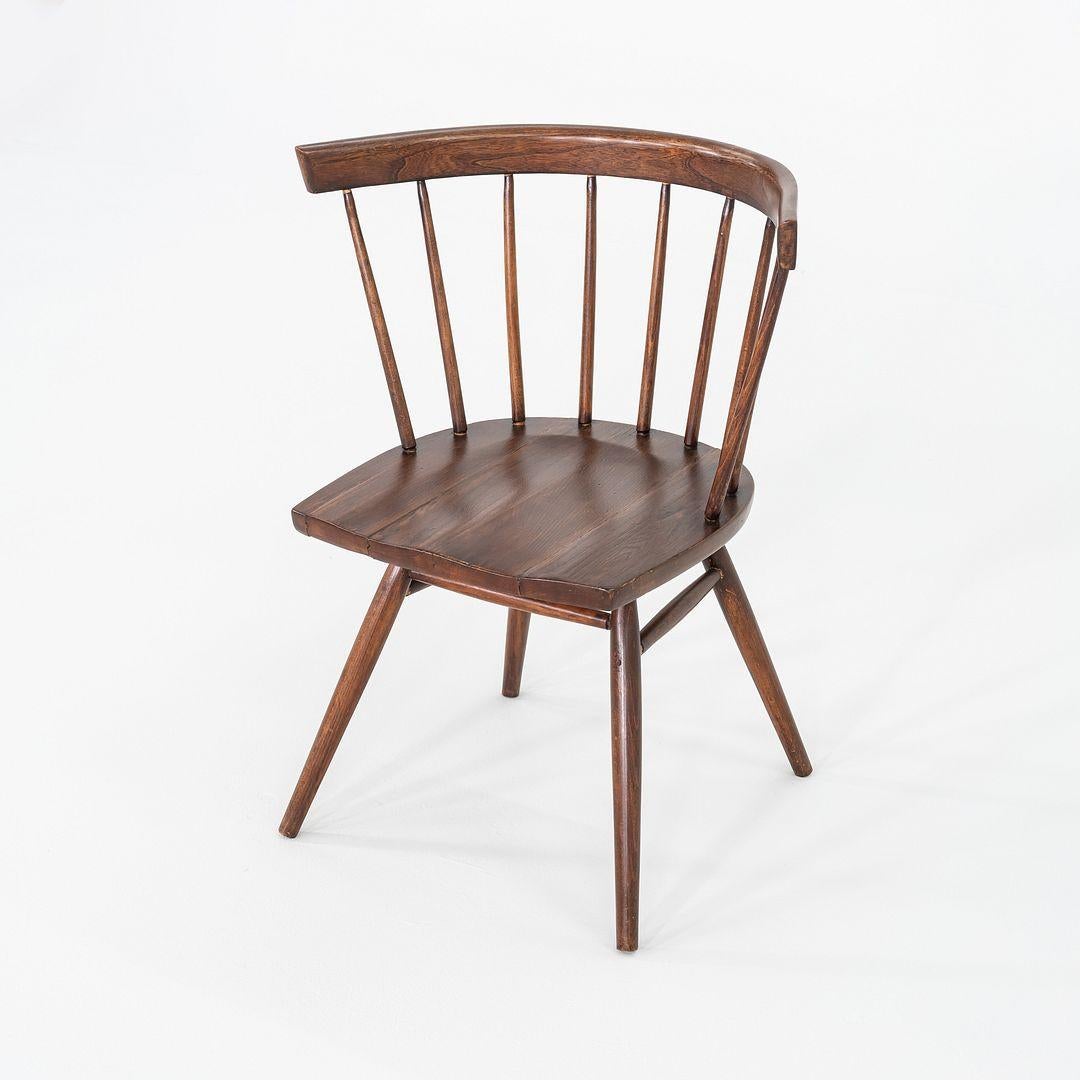 Américain 1949 George Nakashima pour N19 Chaise droite Knoll en noyer en vente