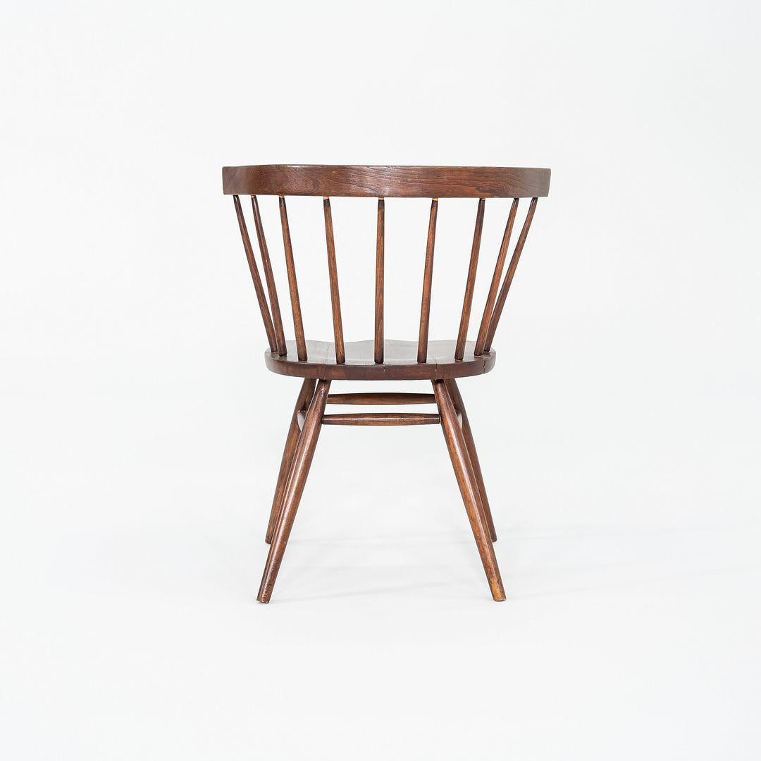 1949 George Nakashima pour N19 Chaise droite Knoll en noyer en vente 2