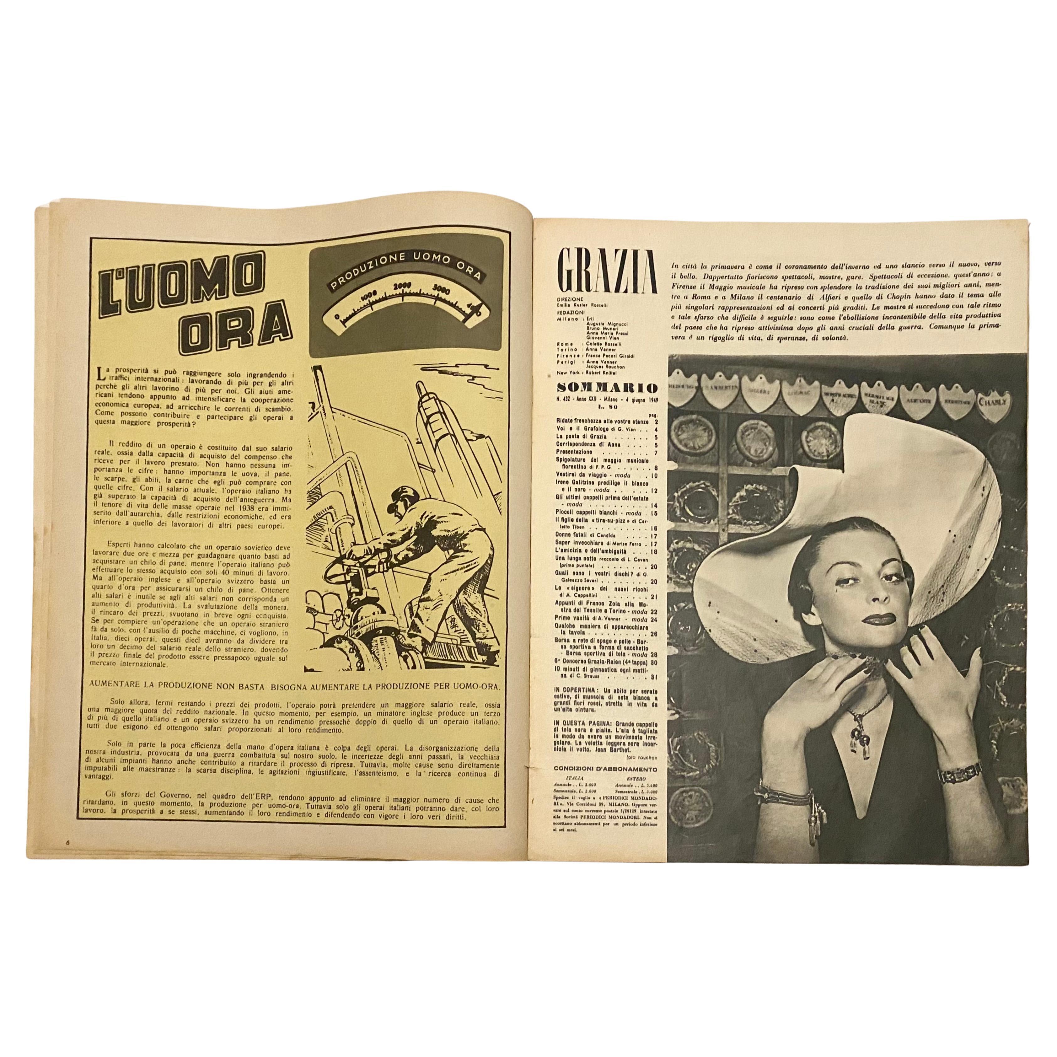 1949 Revista GRAZIA Edición Italia en Bueno estado para la venta en London, GB