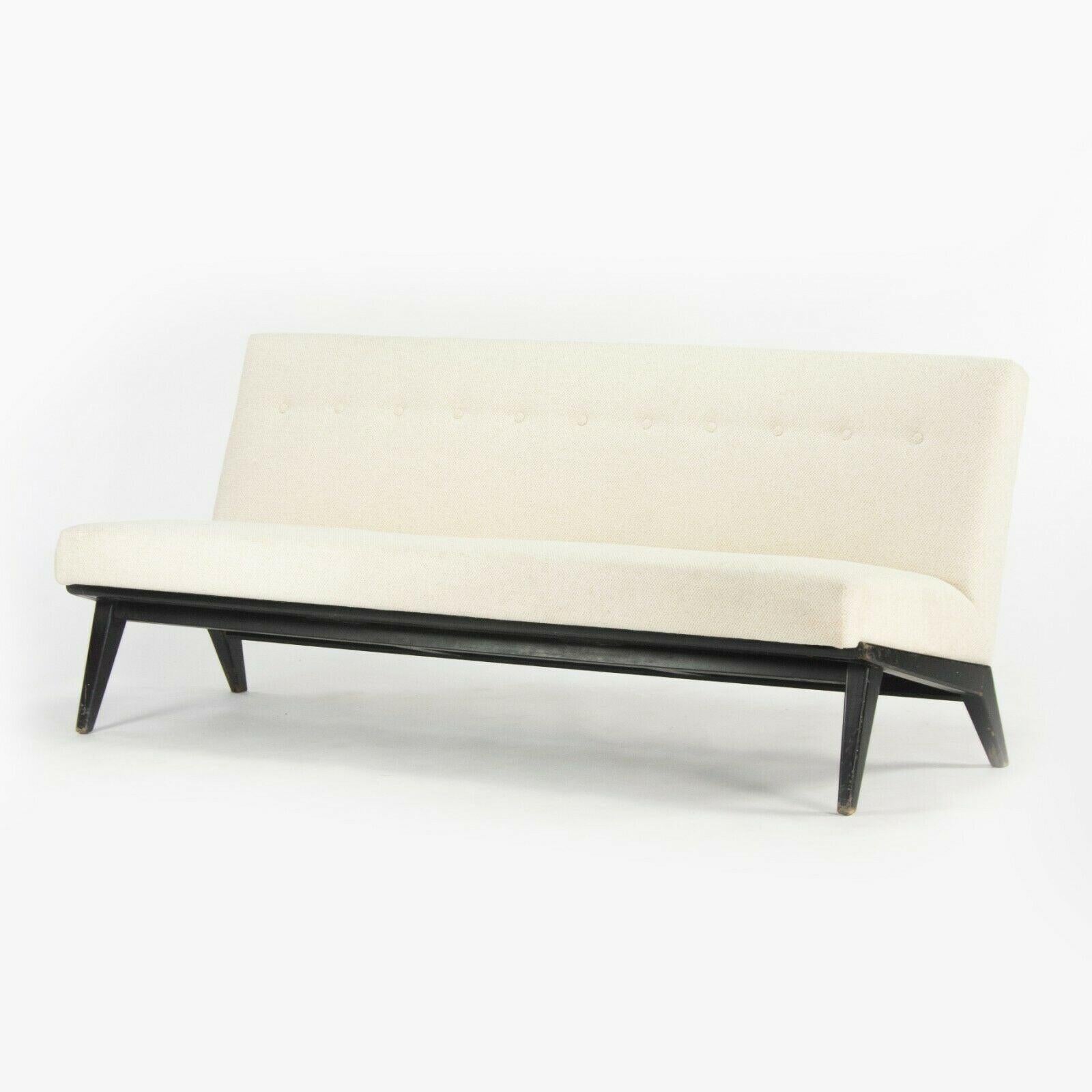 Modern 1949 Jens Risom No. 23 Sofa with New Upholstery Signed H.G. Knoll Products For Sale