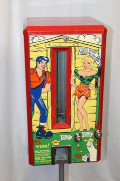 1949 Lil Abner 10 Cent Vendar-bar Candy Coin Op Vending Machine