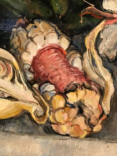 1949, Mexican Harvest Painting Influenced by Diego Rivera