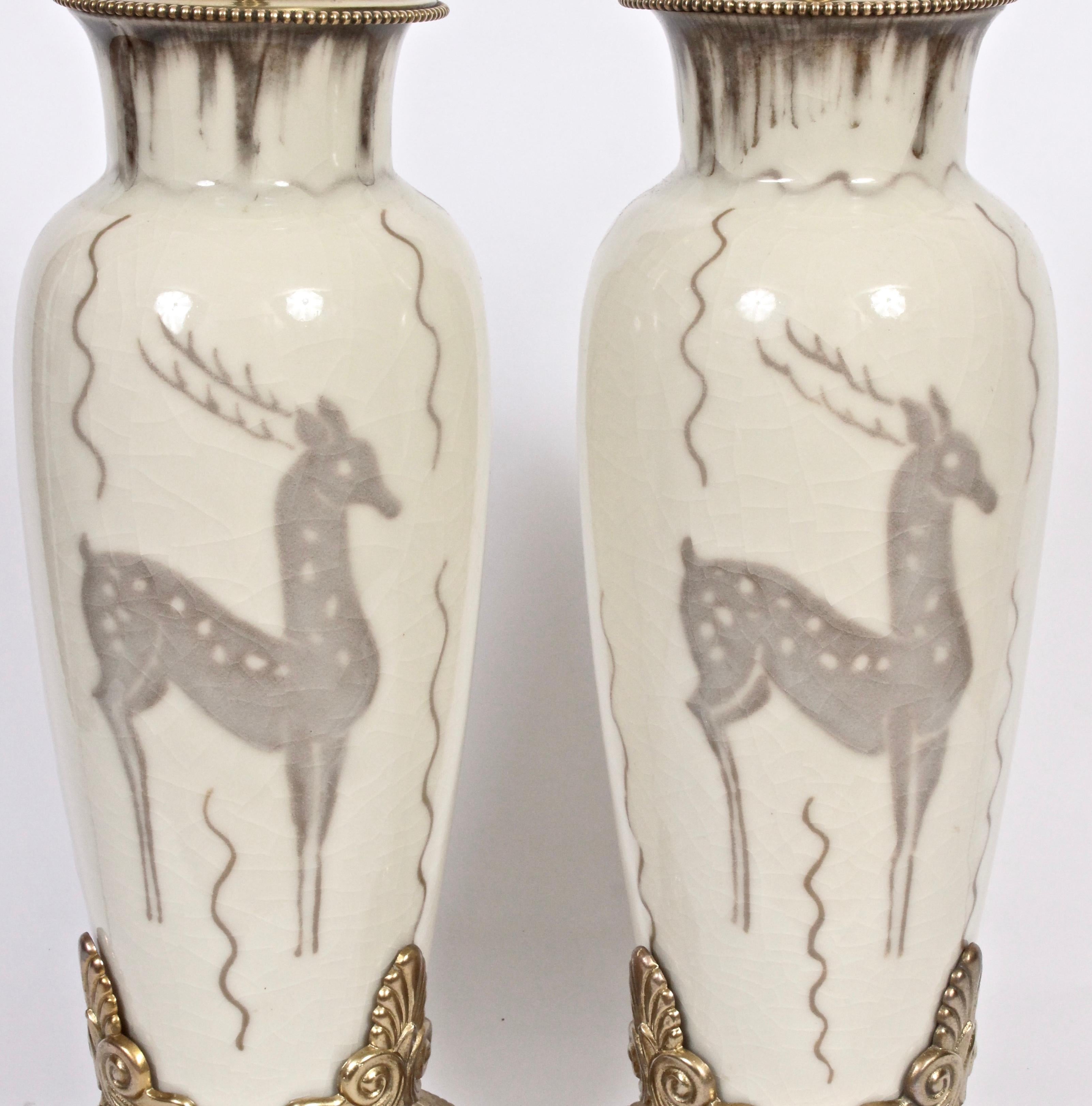 American Monumental Pair of Loretta Holtkamp for Rookwood Pottery 