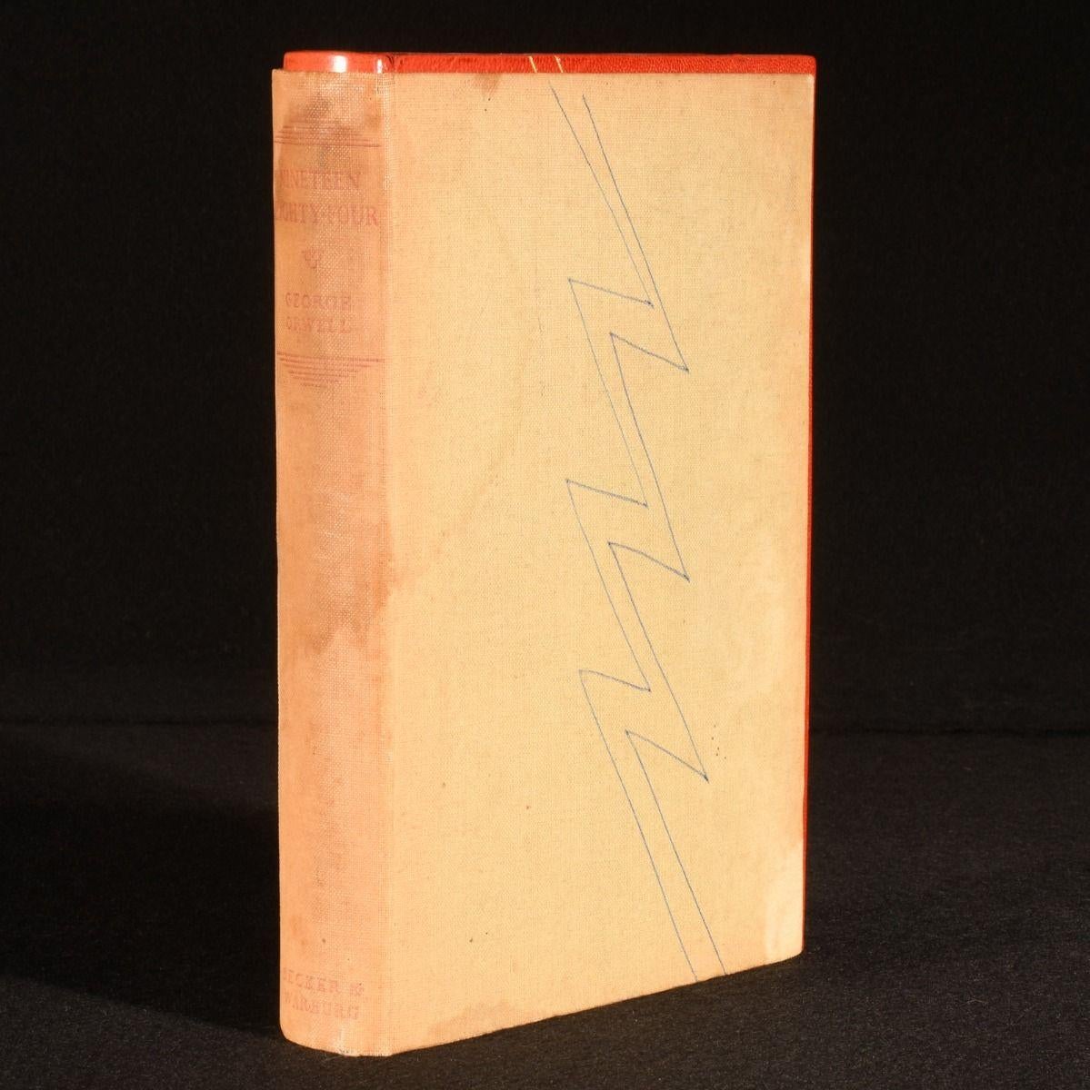 The first U.K. edition of George Orwell's important and culture defining dystopian novel, a superb finely bound copy.

The first UK. edition, with 'First published 1949' stated to the copyright page.

Finely bound in a crushed morocco binding with