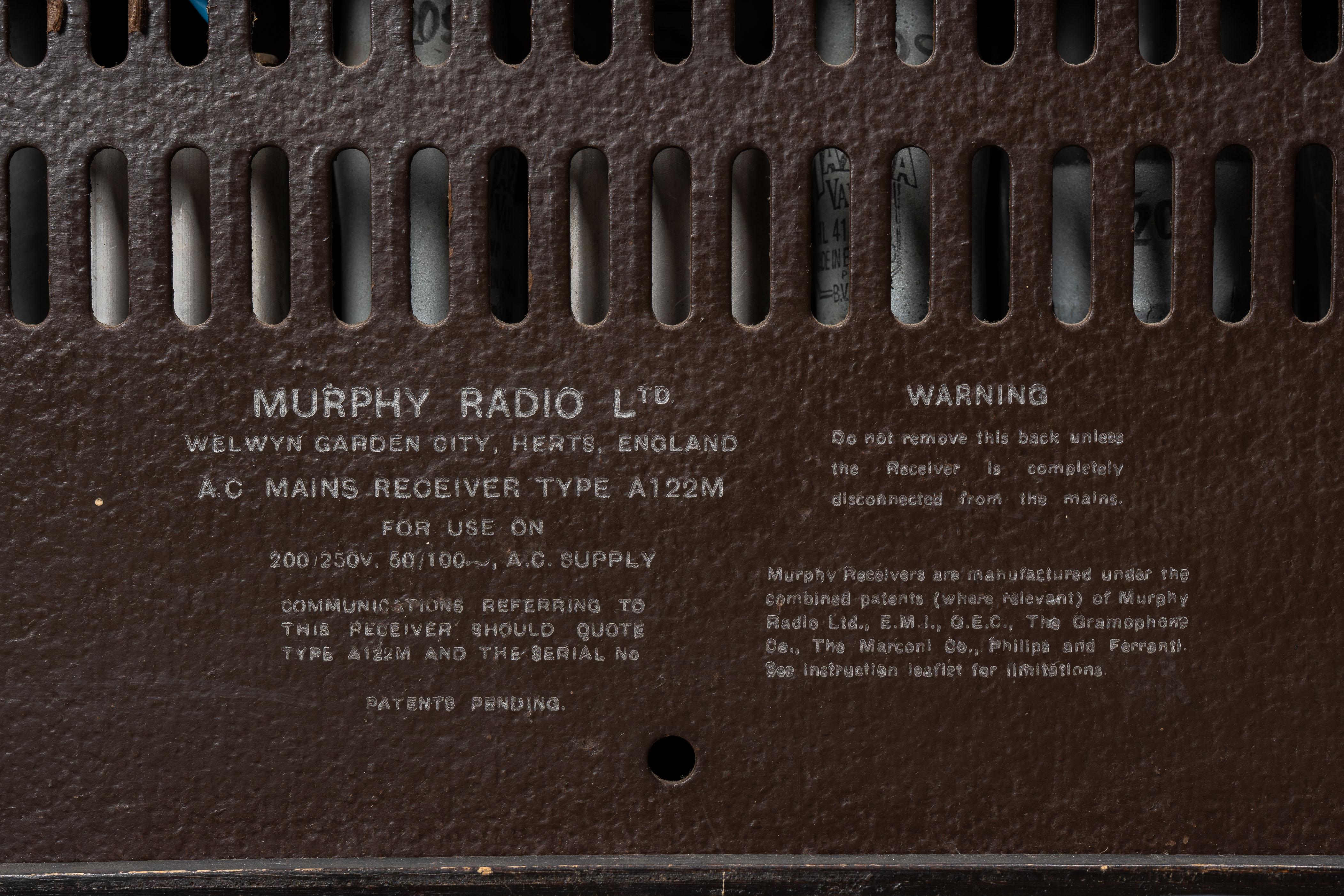 1949 Radio A122M restaurée par Murphy en vente 1