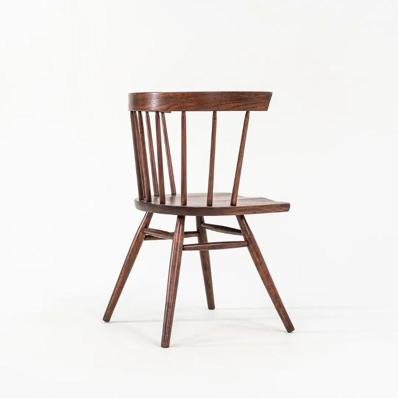 1949 Satz von vier George Nakashima für Knoll Associates N19 Stühlen aus Nussbaumholz (Moderne) im Angebot