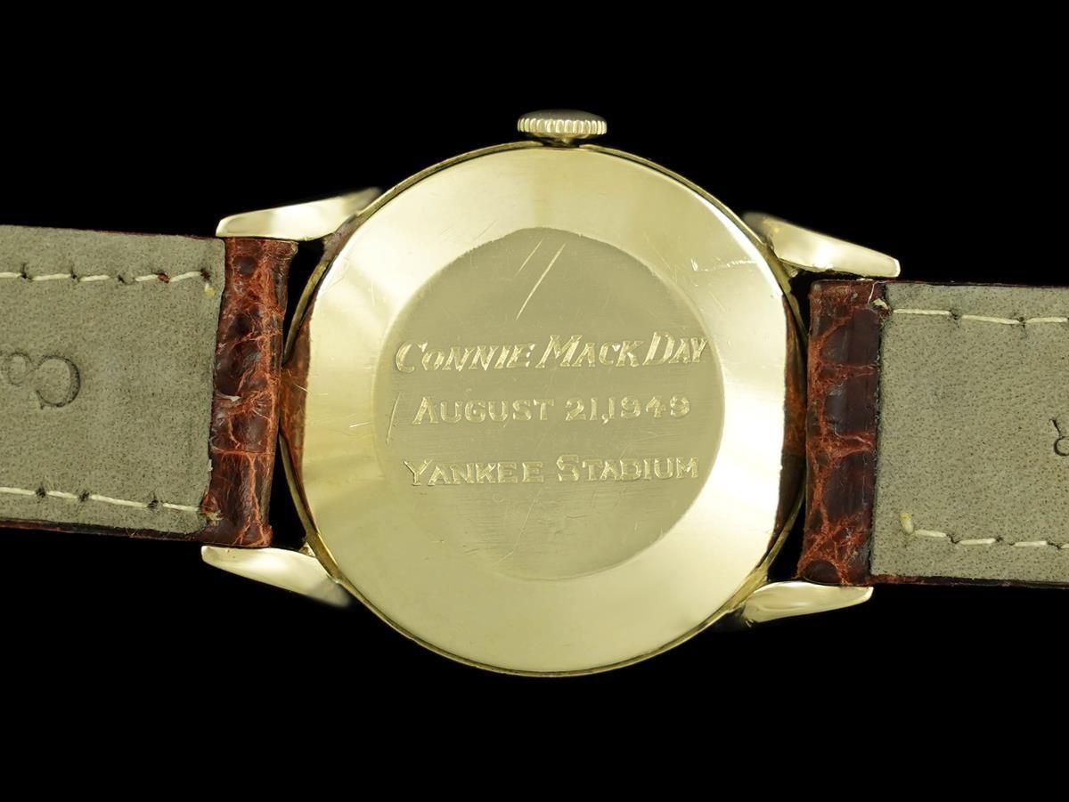 Reloj Wittnauer Vintage de oro de 14 quilates de 1949 - Perteneció y lo llevó el gran Lefty Gomez de los Yankees en venta 2