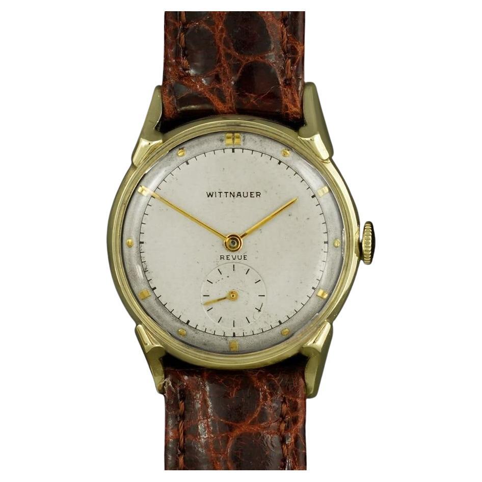 1949 Wittnauer Vintage 14K Gold Watch - Owned & Worn by Yankee Great Lefty Gomez For Sale