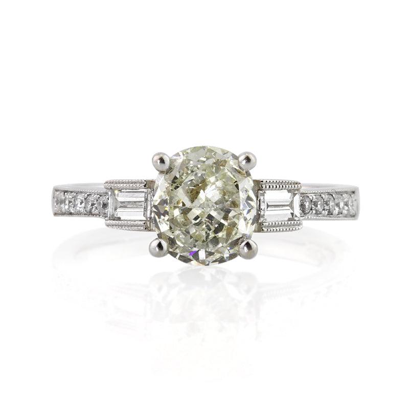 1.94ct Cushion Cut Diamond Engagement Ring