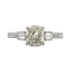 1.94ct Cushion Cut Diamond Engagement Ring