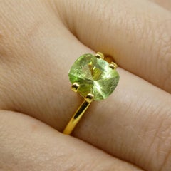 1.94ct Cushion Green Merelani Mint Tsavorite Garnet from Tanzania