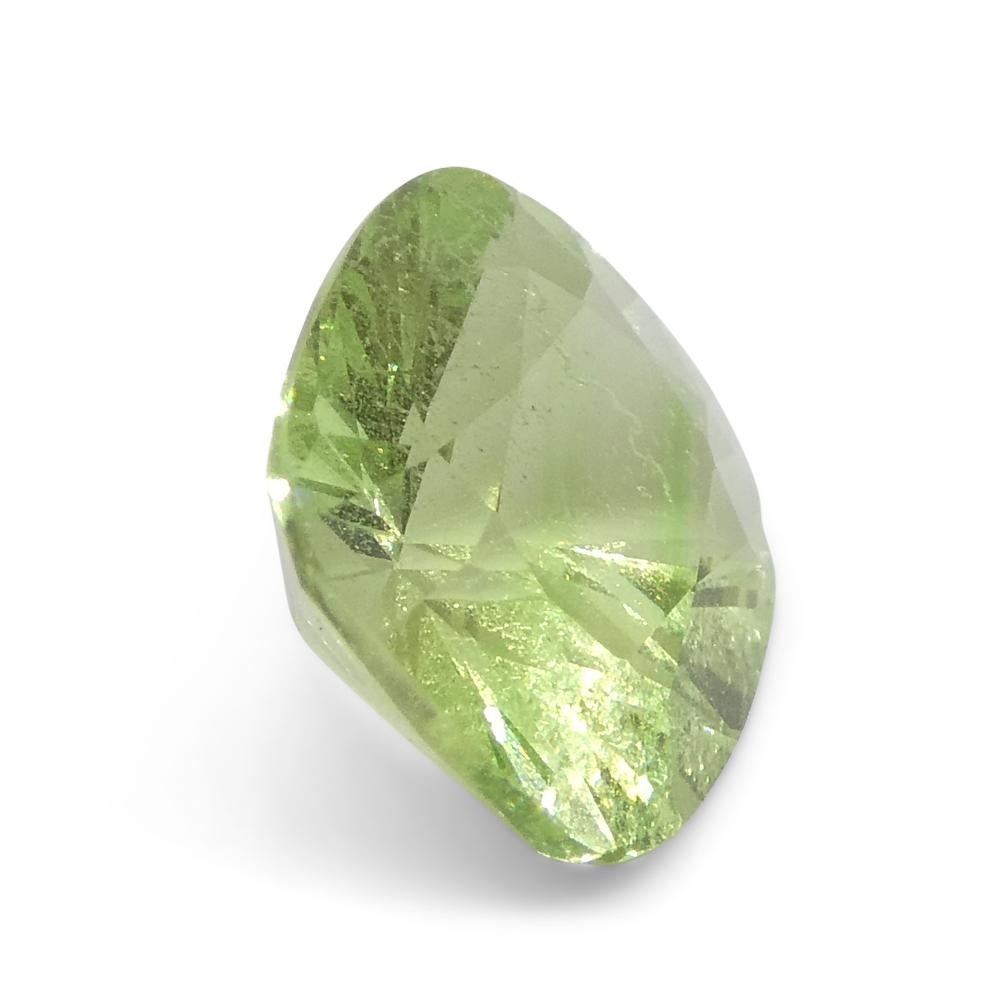 1.94ct Cushion Green Mint Garnet from Tanzania For Sale 3