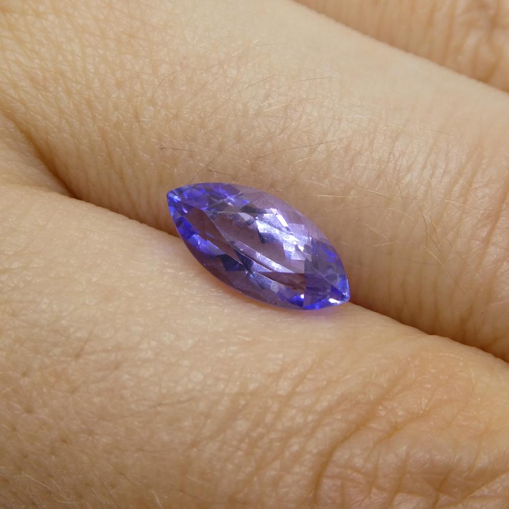 Marquise Cut 1.94ct Marquise Violet Blue Tanzinite from Tanzania For Sale