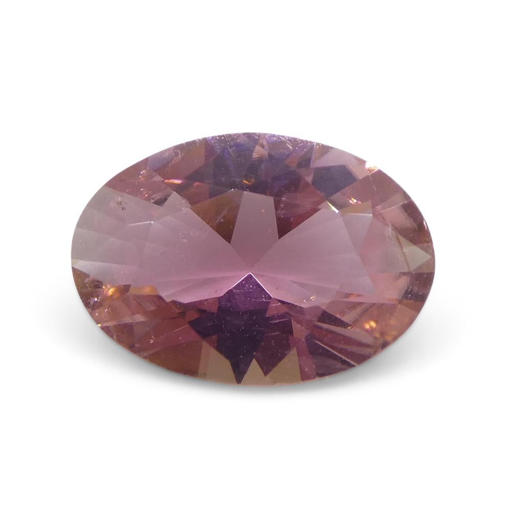 1.94ct Oval Pink Tourmaline from Brazil For Sale 3