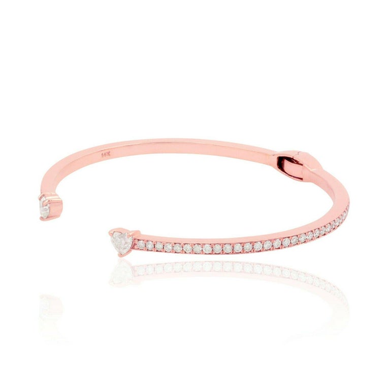 Bracelet With Letter Charms, Knot Bangle Bracelet In Rose Gold & Silver