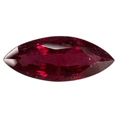 1.95 Carat Heated Red Marquise Ruby