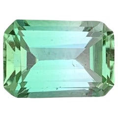 1,95 Quilates Turmalina Natural Bicolor Suelta Forma Esmeralda Gema Para Joyería