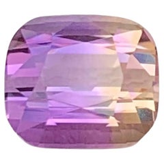 1.95 Carat Natural Loose Bi Color Ametrine Stone Cushion Cut African Gemstone