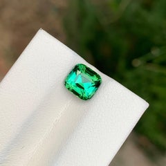 1.95 Carat Natural Loose Blue Green Tourmaline Cushion Shape Gemstone