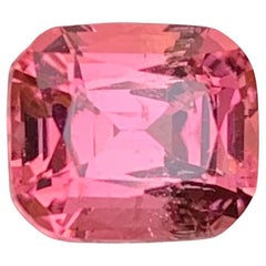 1.95 Carat Natural Loose Hot Pink Tourmaline Cushion Shape Gem