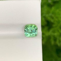 1.95 Karat Natürlicher loser mintgrüner Turmalin Stein Kissenschliff Afghanischer Edelstein