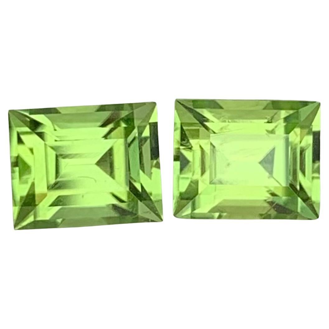 1,95 carati di peridoto naturale sfuso a forma di baguette